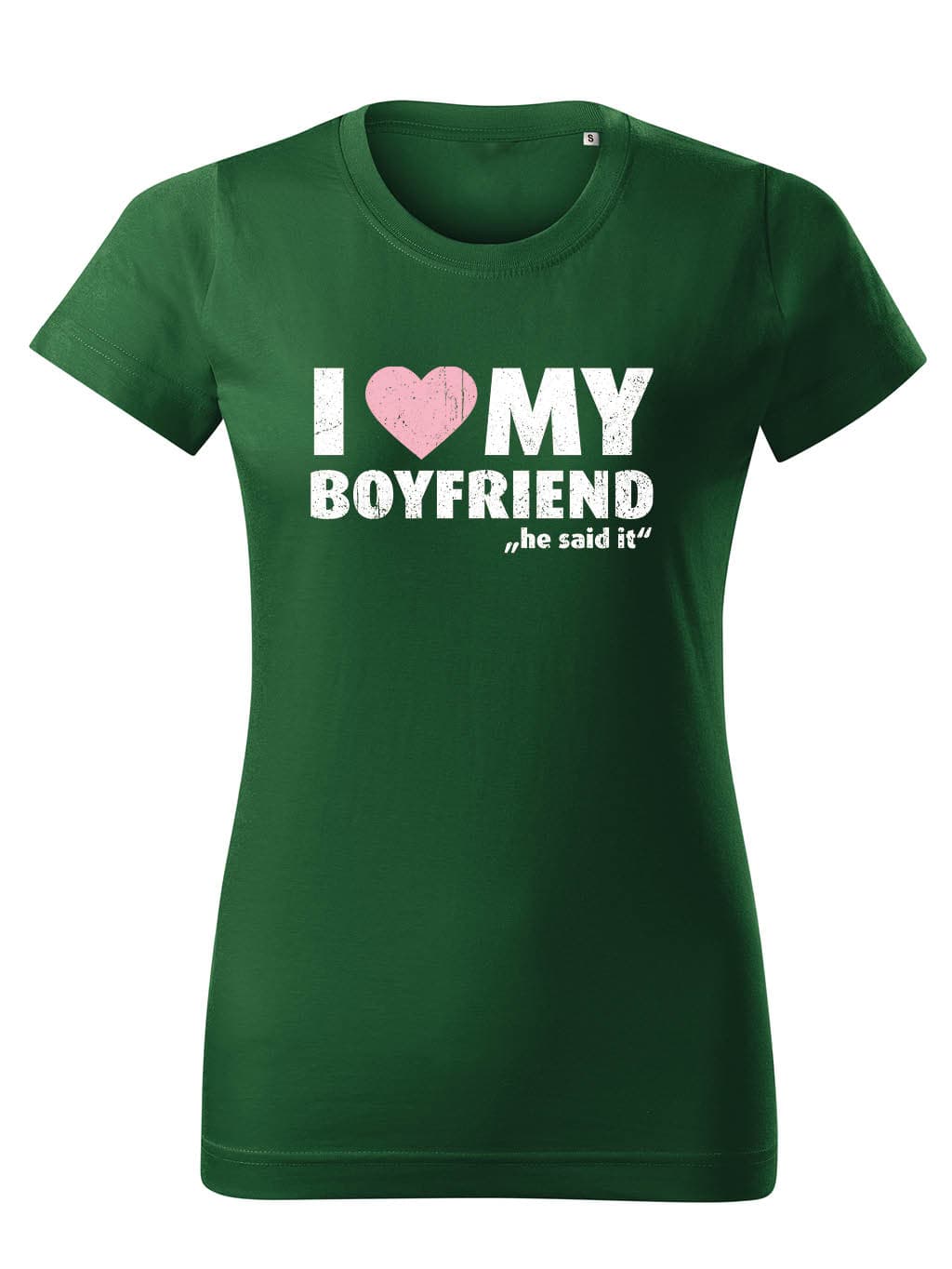 Tričko s potiskem I Love My Boyfriend