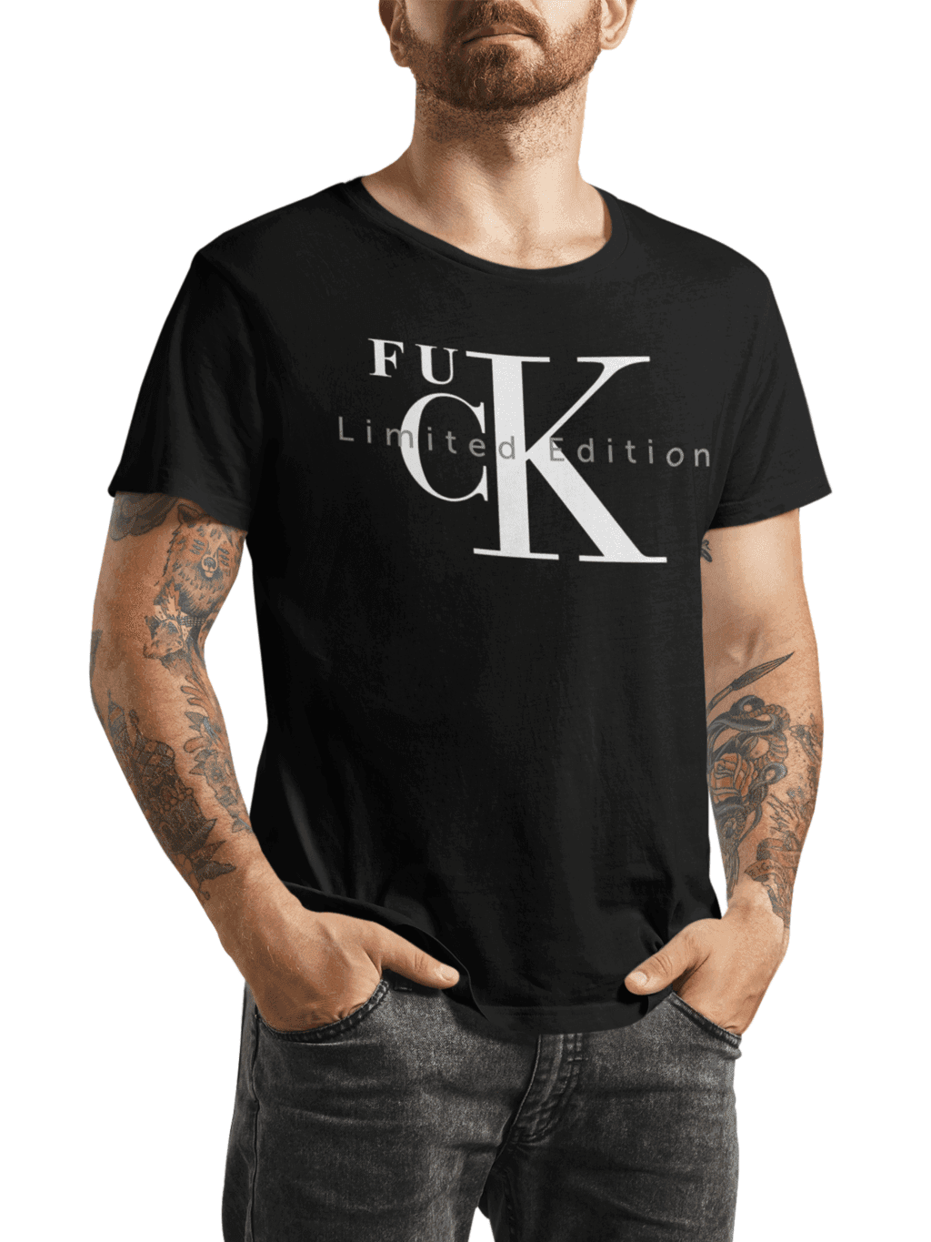 t shirt mockup of a bearded tattooed cropped face man at a studio m5364 r el2 (1) (1)