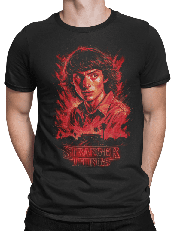 Tričko s potiskem stranger things - mike