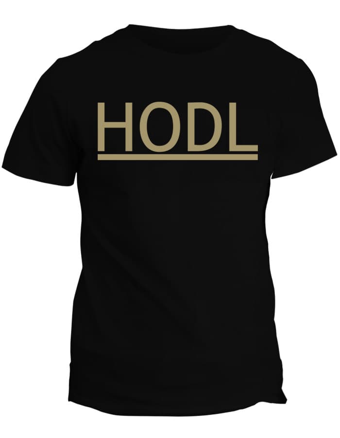 Tričko s potiskem Bitcoin Hodl