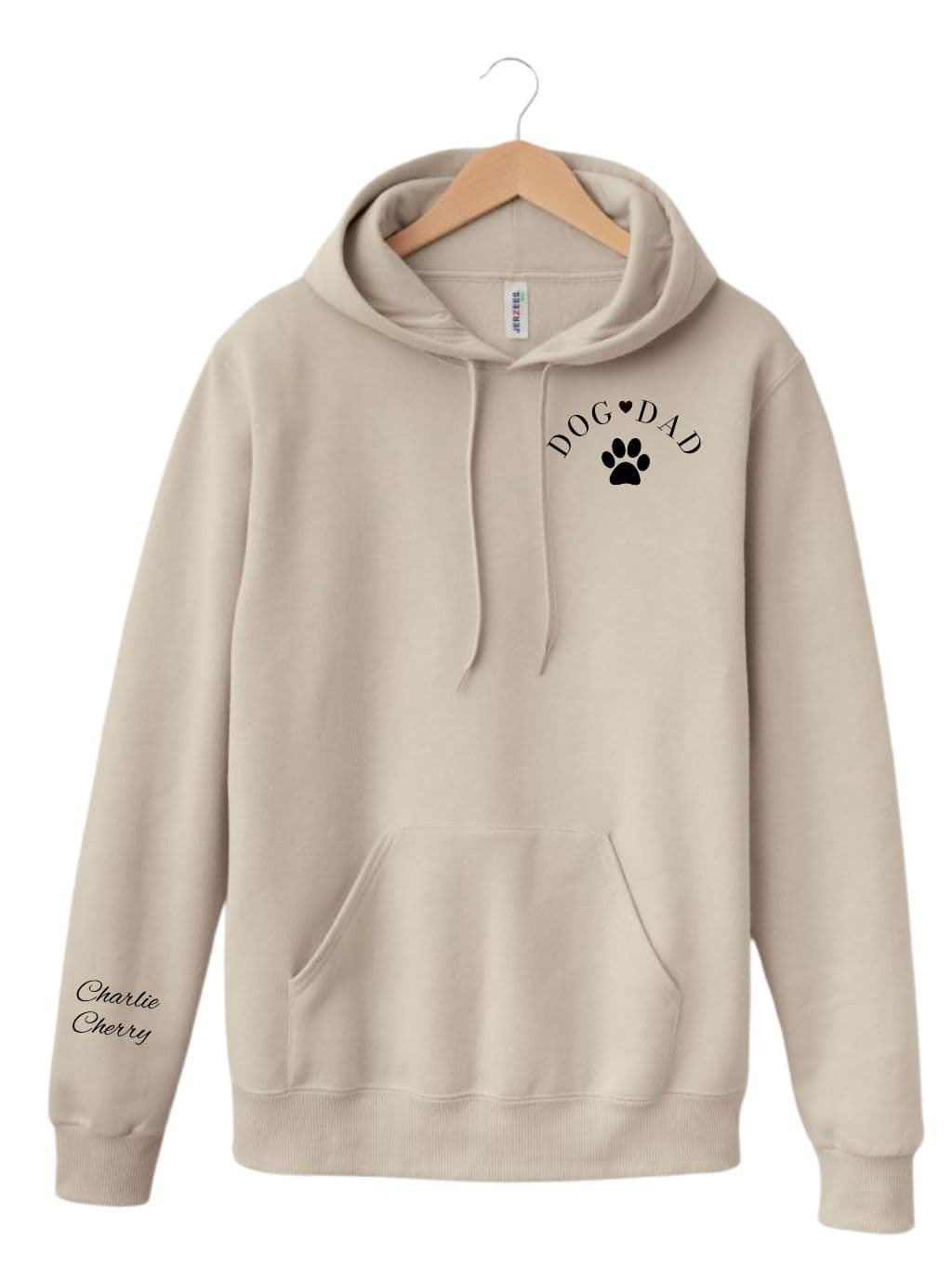 Mikina s výšivkou | Dog dad | černé