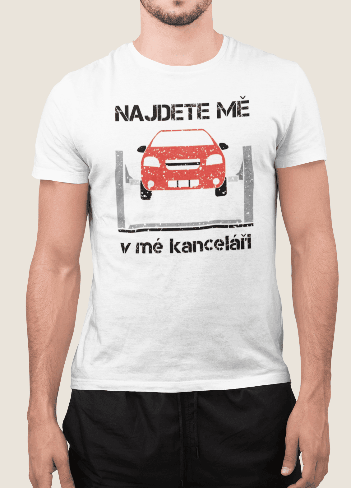 Tričko s potiskem Automechanikova Kancelář