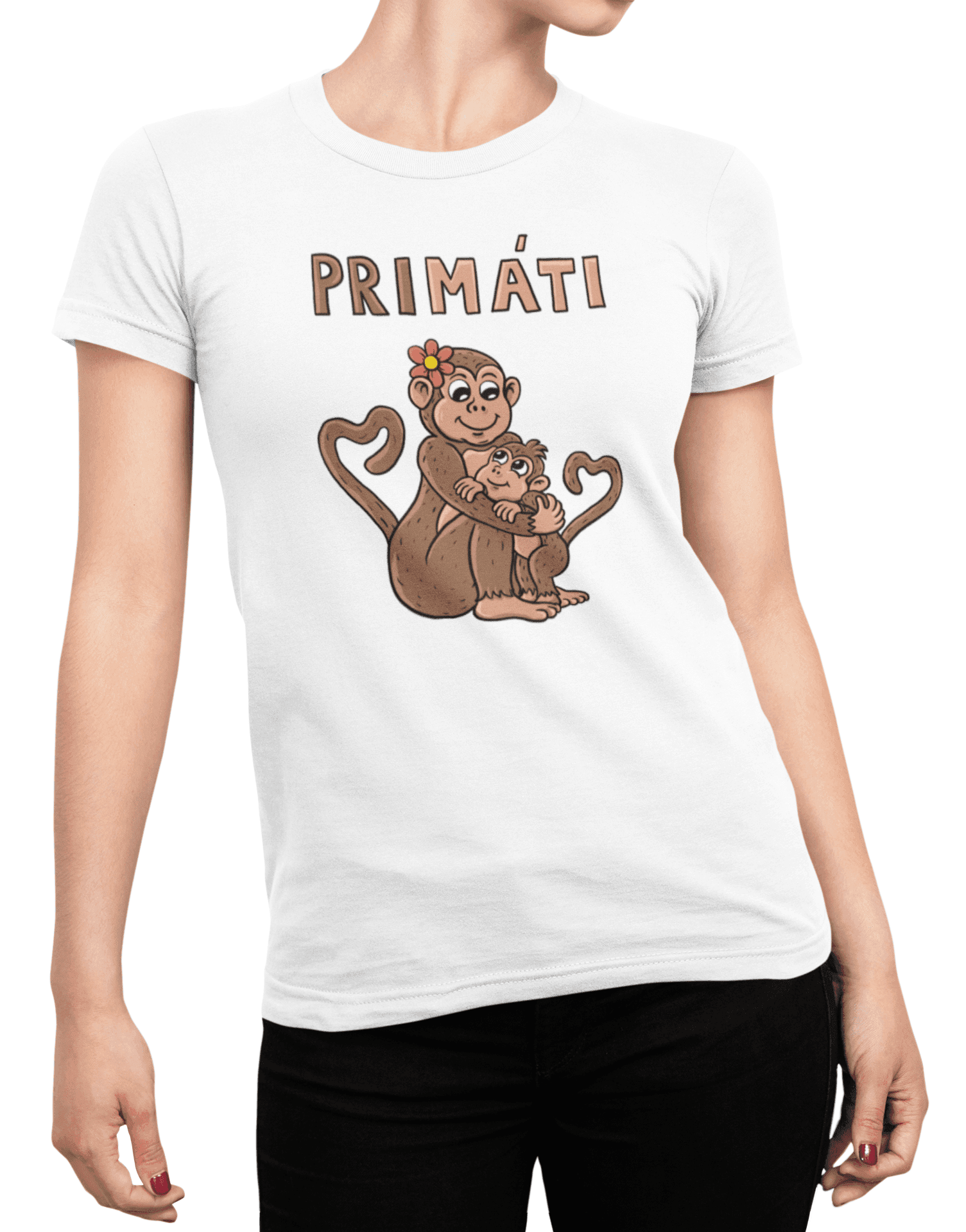 Tričko s potiskem Primáti