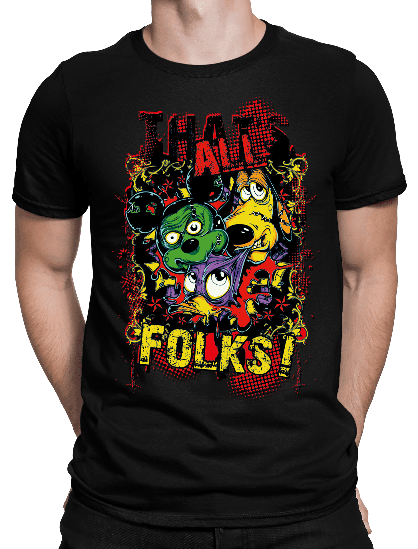 Tričko s potiskem Thats all folks