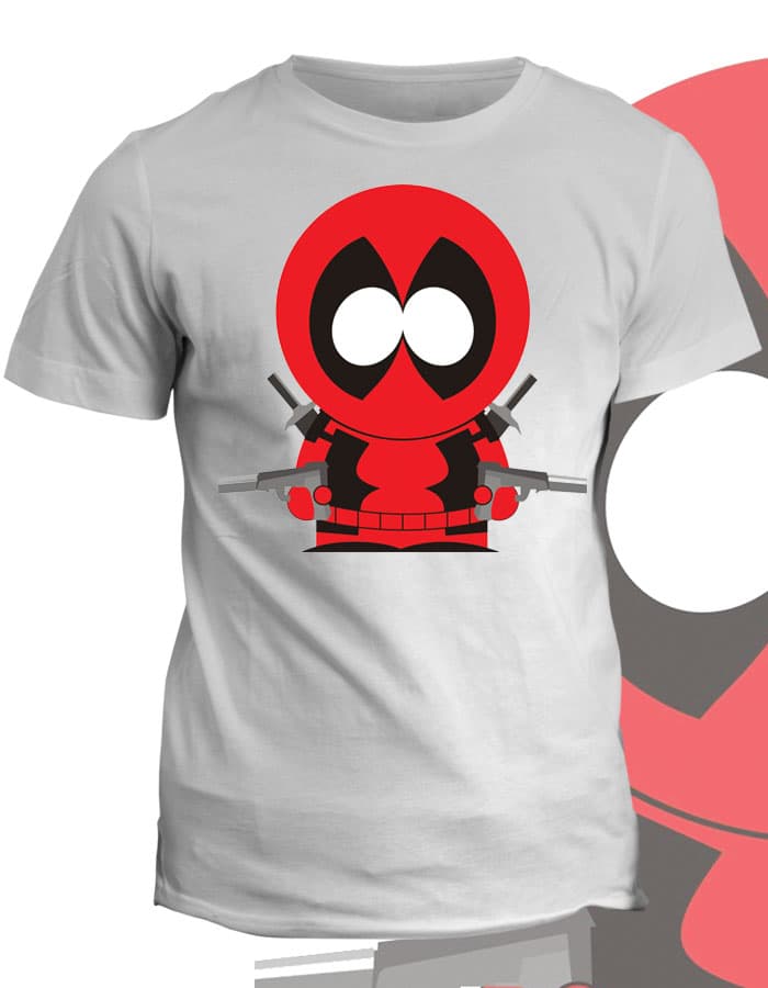 Tričko s potiskem South Park Deadpool