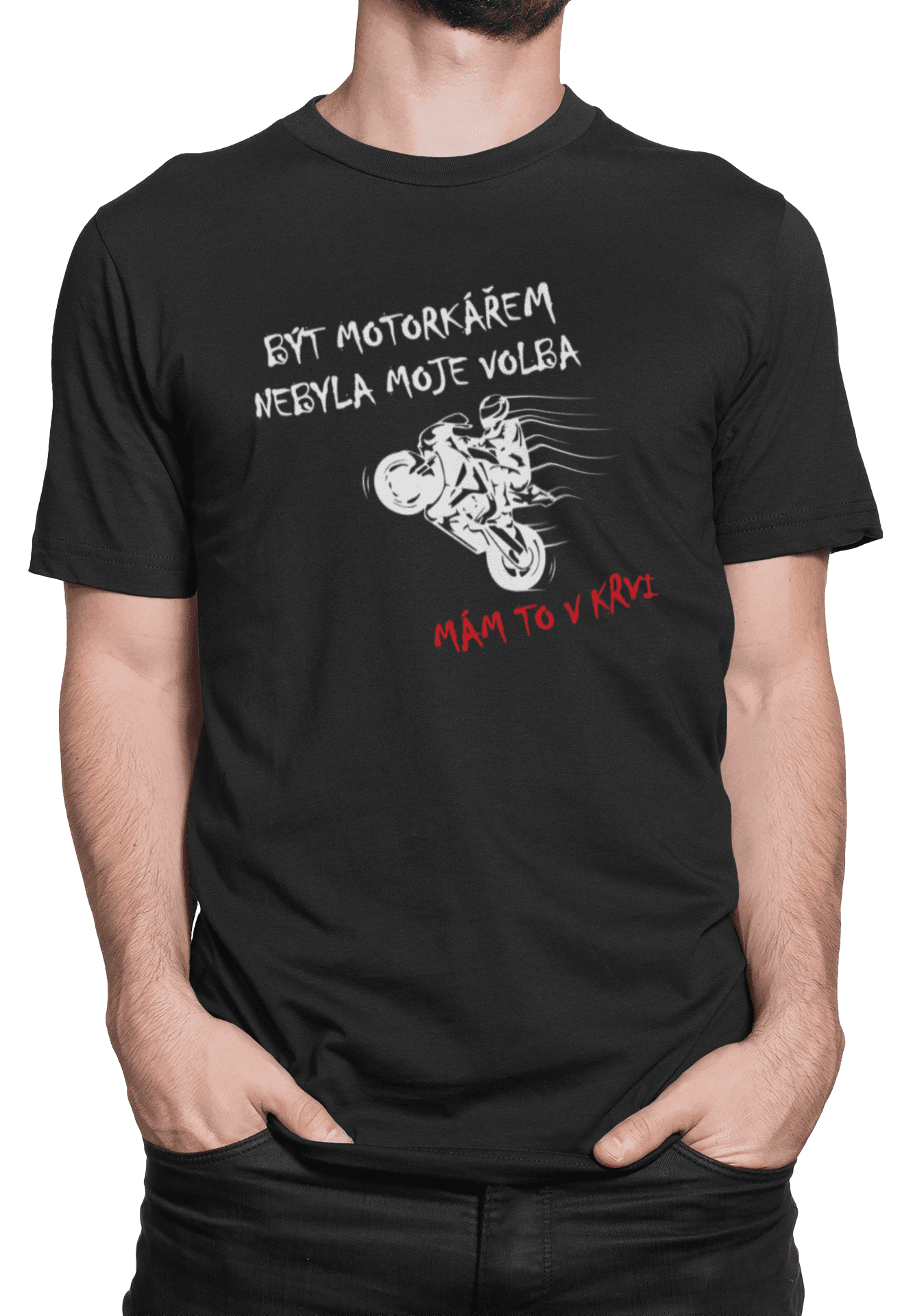 motorkar v krvi cerne triko